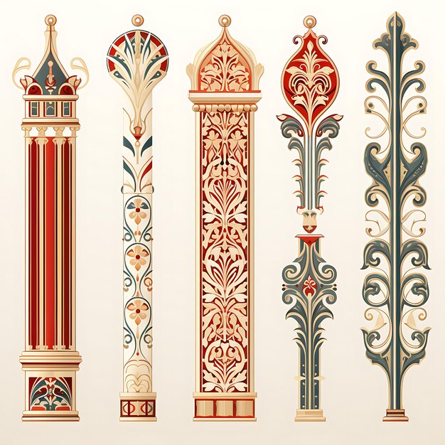 Foto tile pattern romanesque shape keystone like decoration reliquaries lines creatief verzamelidee