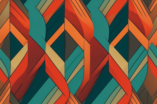 Tile Seamless background pattern Abstract geometric pattern in the style of the 80s Generative AI