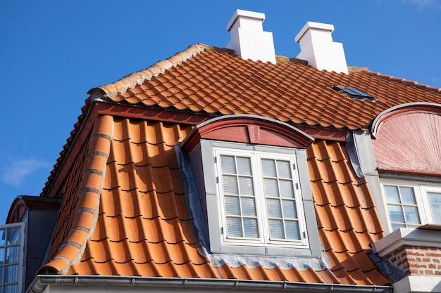 tiled roof of a house