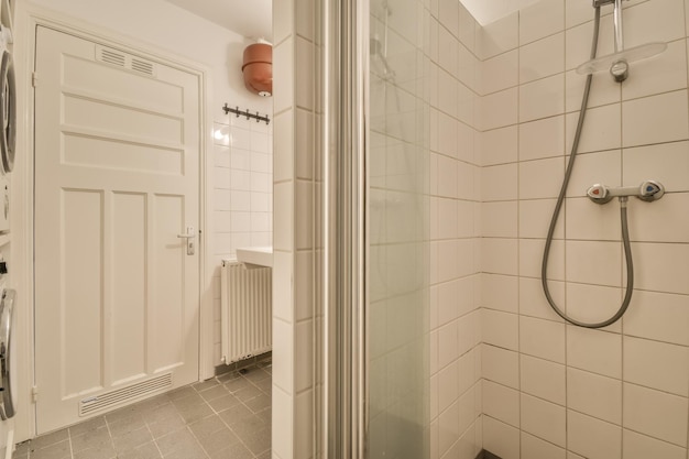 Tiled shower room