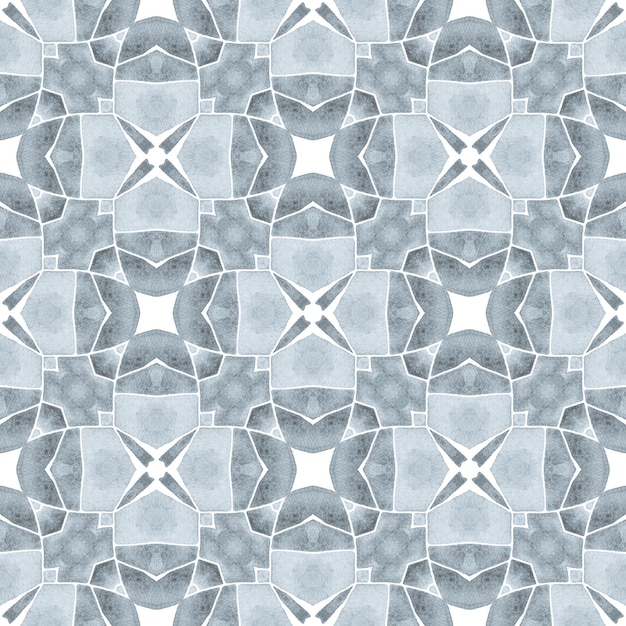 Tiled watercolor background Black and white