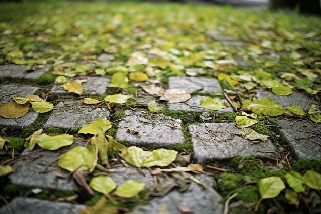 Tiles in a public park or garden