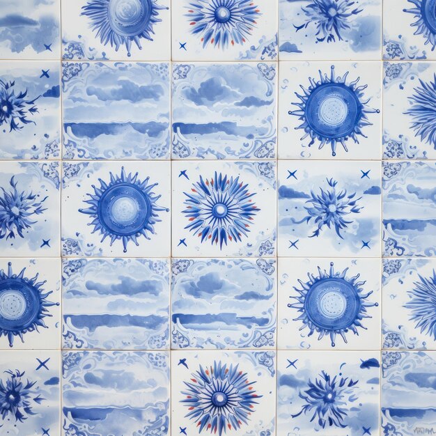 tiles of sky pattern backgrounds art architecture