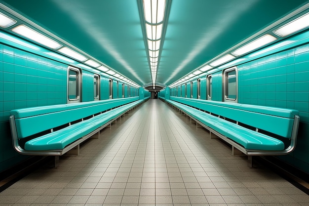 Tiles in a subway station