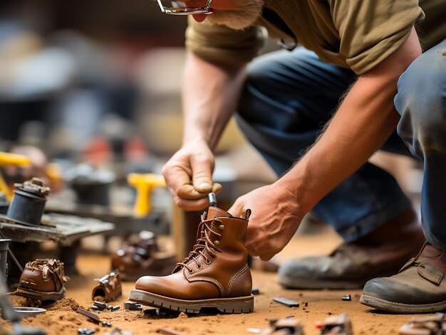 Tiltshift photoshoot beauty and creative of a cobbler taken with a tiltshift len