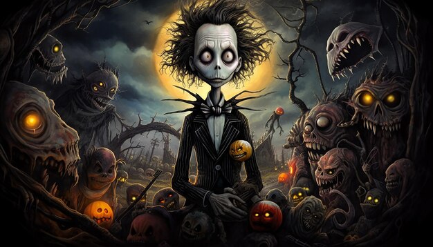 Foto arte di tim burton