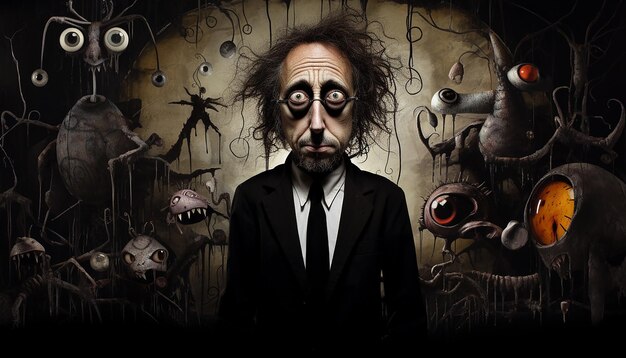 Foto arte di tim burton