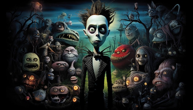 Foto arte di tim burton