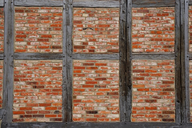 Timber frame wall background