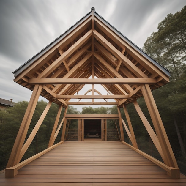 Photo timber house
