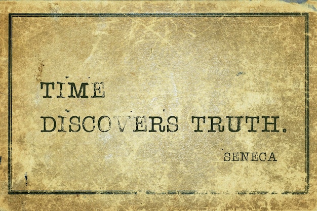 Time discovers Seneca