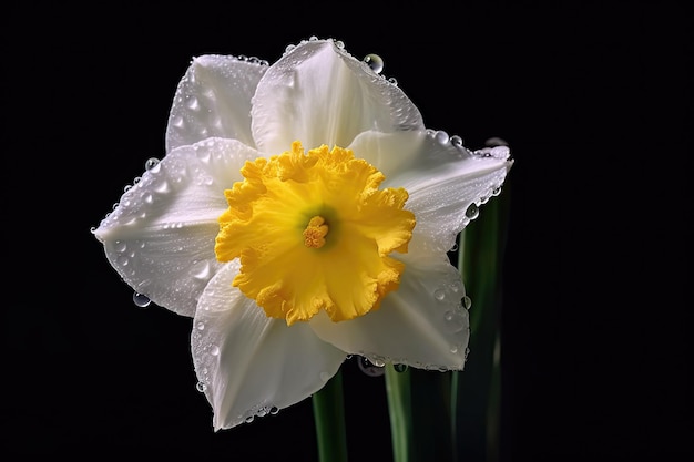 Time lapse Macro series of Daffodil bloom