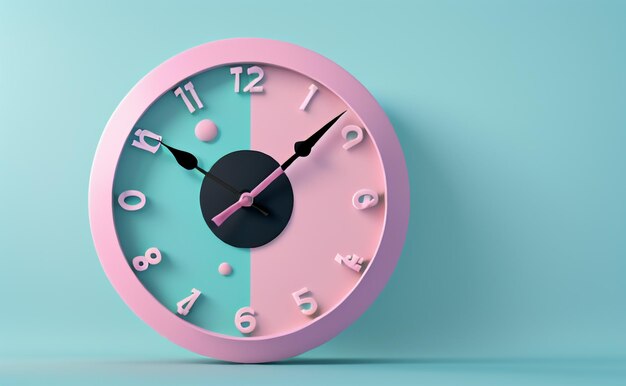 Time's speelse horlogestijl van een klok
