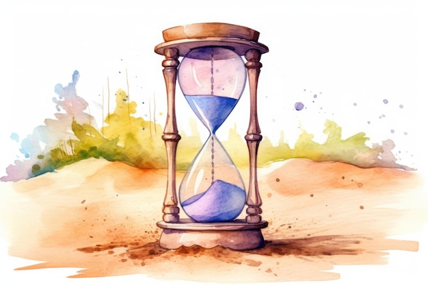 Time sand background deadline hourglass glass timer hour countdown clock object