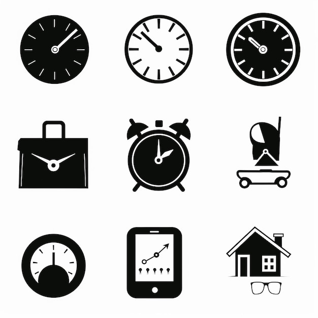 Photo time schedule icon