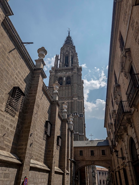 Timeless beauty and architectural grandeur: captivating view of toledo cathedral, a magnificent landmark in spain