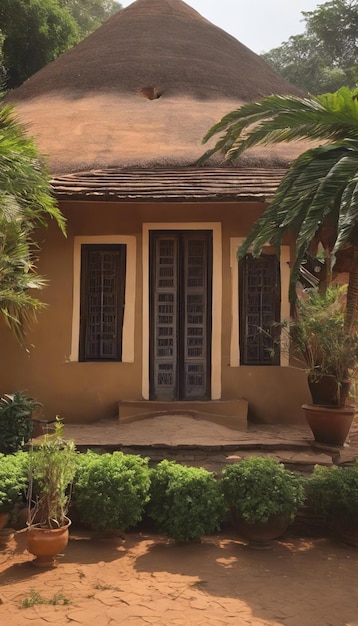 Photo timeless beauty old african houses