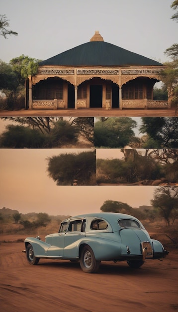 Photo timeless beauty old african houses