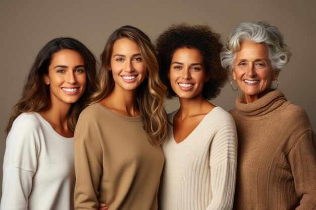 Foto bellezza senza tempo donne di varie età