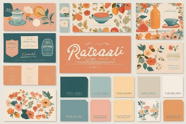 Timeless Business Card RetroInspired Color Palette