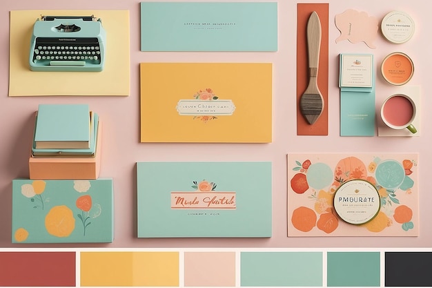 Timeless Business Card RetroInspired Color Palette