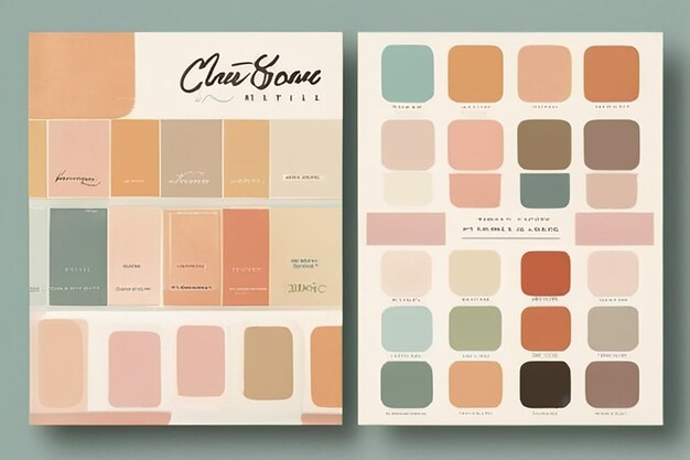 Timeless Business Card RetroInspired Color Palette