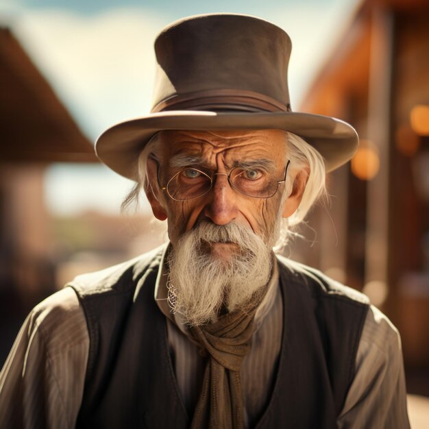 Foto il fascino senza tempo e la saggezza vibrante di tucson vintage svelati in uno splendore cinematografico fotorealistico