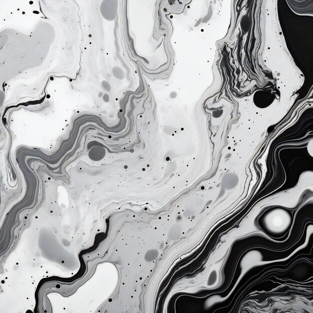 Premium AI Image  Timeless Elegance Black and White Marble Tile Texture