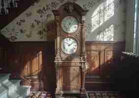 Photo timeless elegance classic grandfather clock