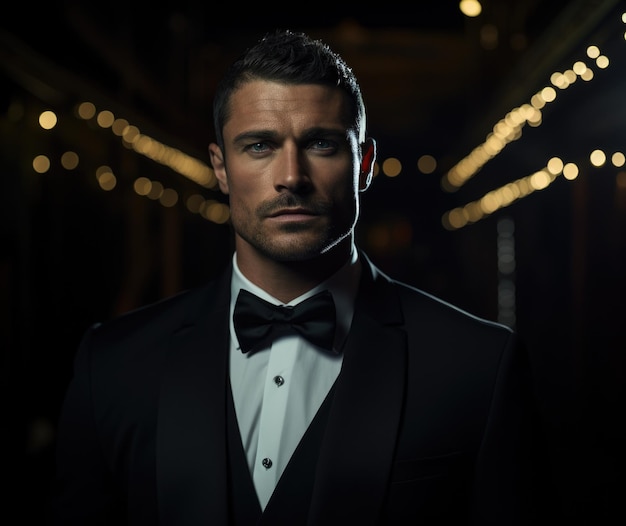 Timeless elegance men in tuxedos showcase refined style sophistication and classic charm embodying