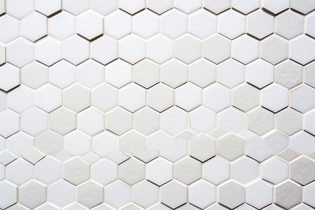 Foto eleganza senza tempo piastrelle di ceramica bianca per pareti e pavimenti mosaico