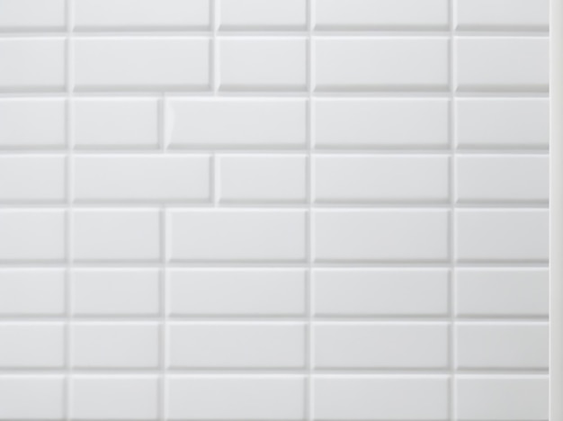 Timeless Elegance Witte tegels muur textuur voor de decoratie van tijdloze ruimtes