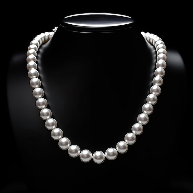 A timeless and elegant string of pearls with a single clasp