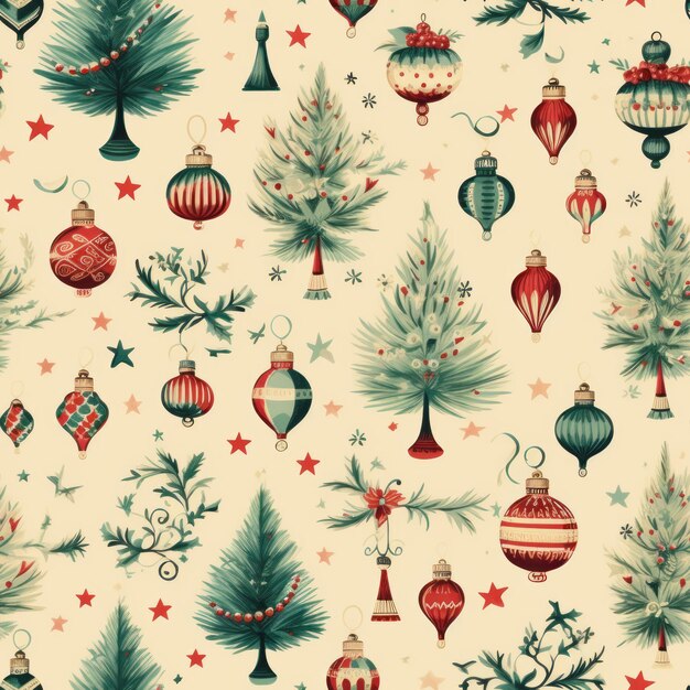 Timeless Holiday Charm Embrace Vintage Christmas Wrapping Paper Patterns