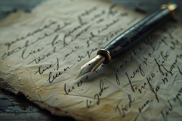 Timeless love letters written in cursive