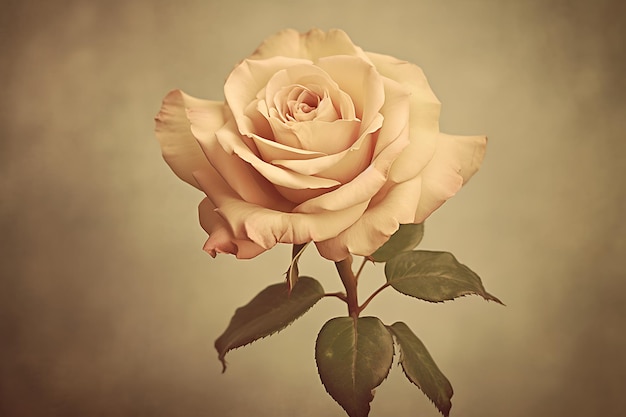 Timeless love vintage toned rose portraitrose photo