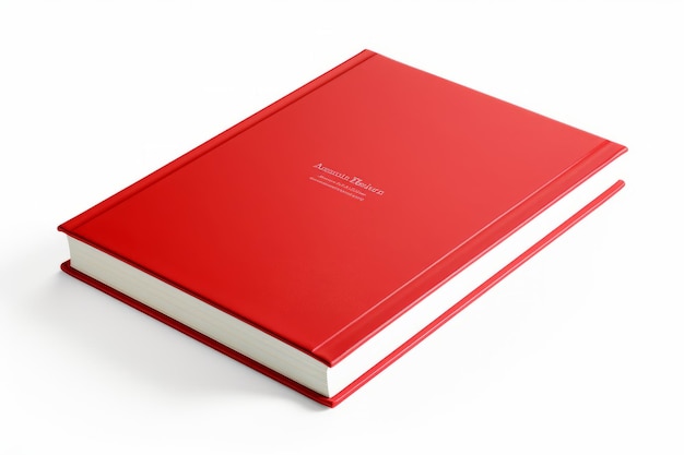 A Timeless Masterpiece Exploring the Sturdy Elegance of a Hardback Book on a Clean White Canvas