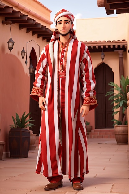 Photo timeless moroccan djellaba emblematic mens attire