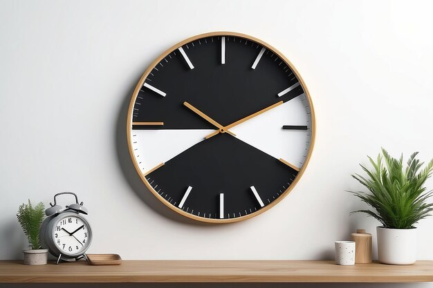 Timeless Style Wall Clock Mockup