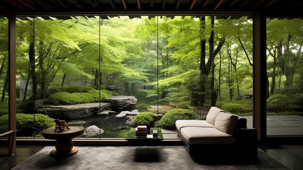 Timeless Tranquility WabiSabi Indoor Patio Landscape Design
