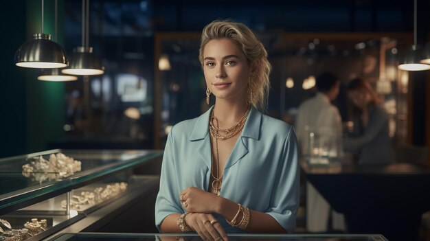Premium AI Image  Timeless Treasures Celebrating the Jewelry Store's 