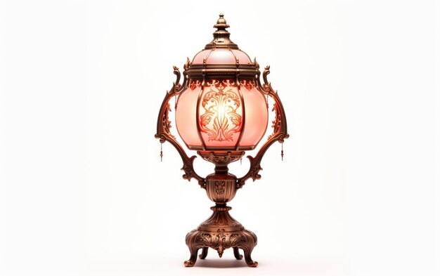 Timeless Victorian Lamp isolated on transparent Background