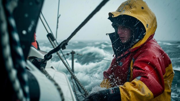 Во времена бурного моря и штормовой погоды босун остается спокойным и сосредоточенным, возглавляя свою команду с