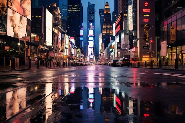 Times Square Lights at Night-fotografie