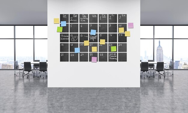 Photo timetable in office