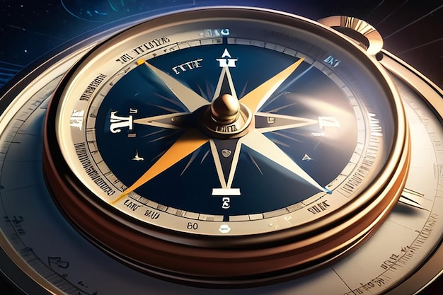 TimeTraveling Compass Pointing Towards the Future