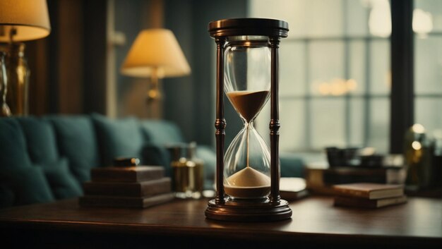 Photo timing hourglass