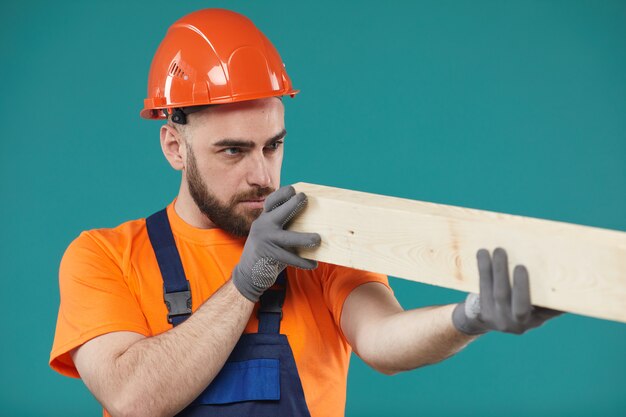 Timmerman Checking Wooden Plank Quality