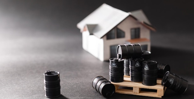 Tin barrels and house mockup