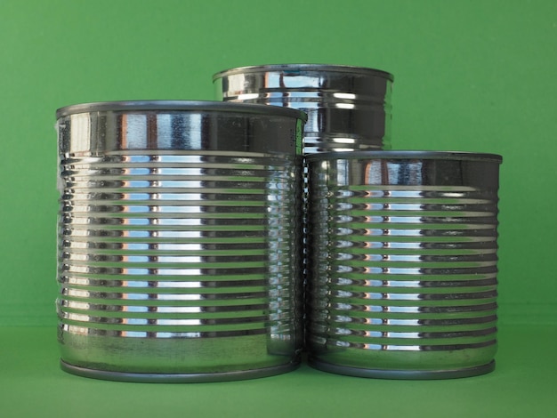 Tin can canned food